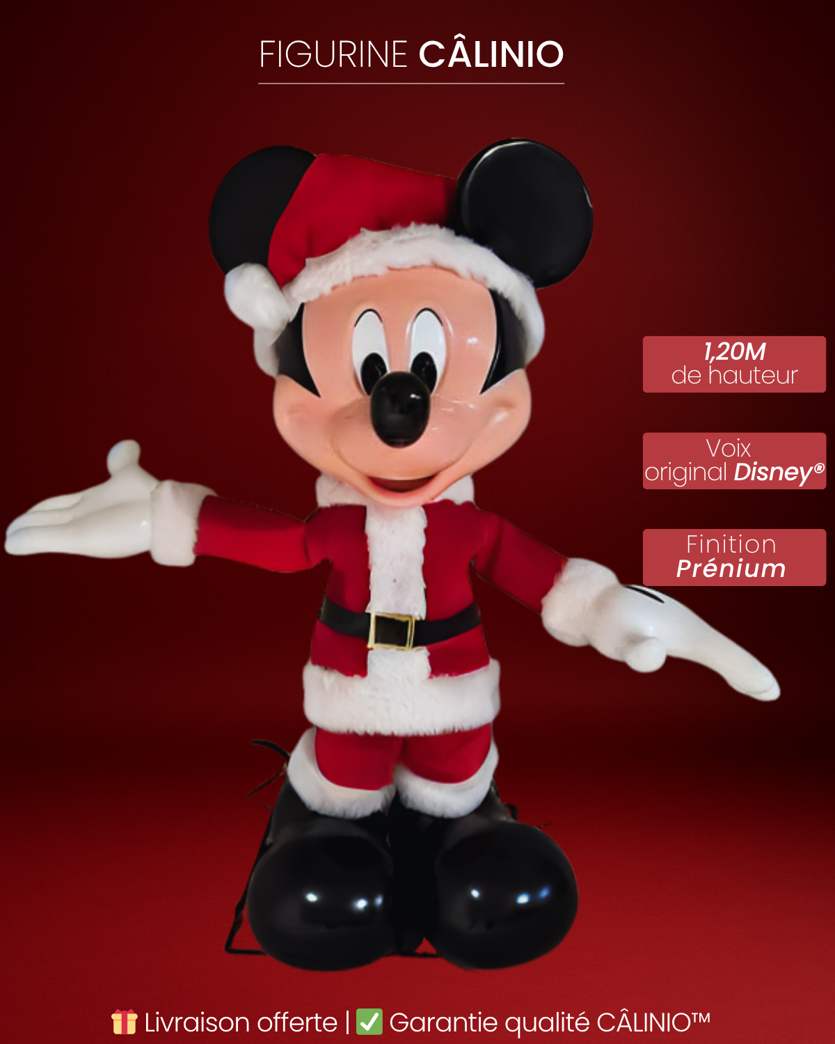 Figurine animée 1m20 – Héros rouge