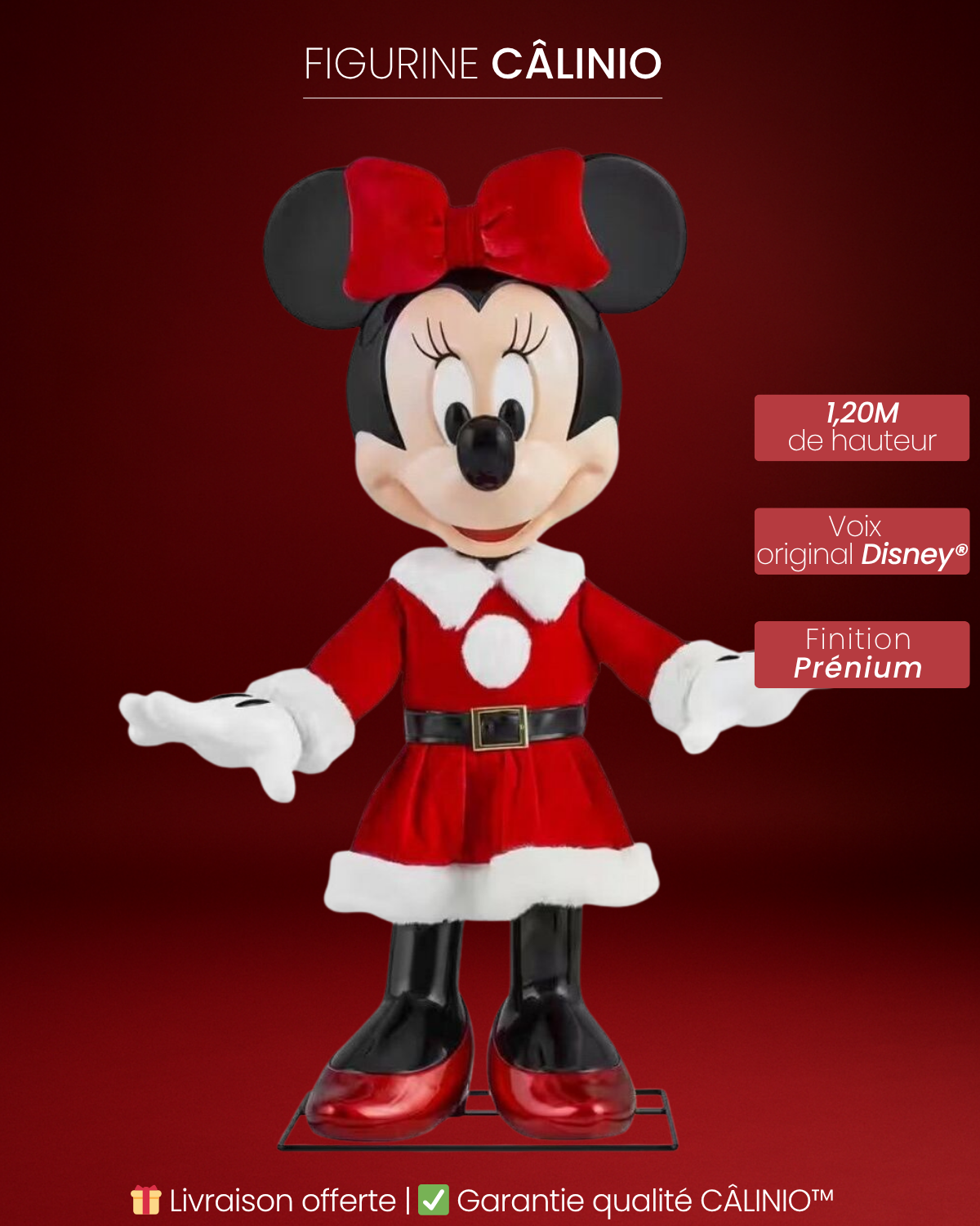 Figurine animée 1m20 – Héroïne festive